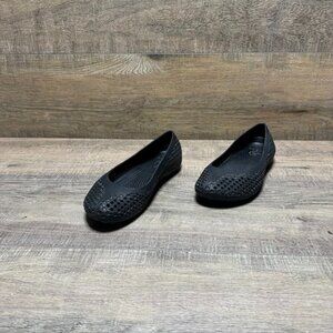 Crocs CrocsMesh Black Ballet Flats Women's Size 6
